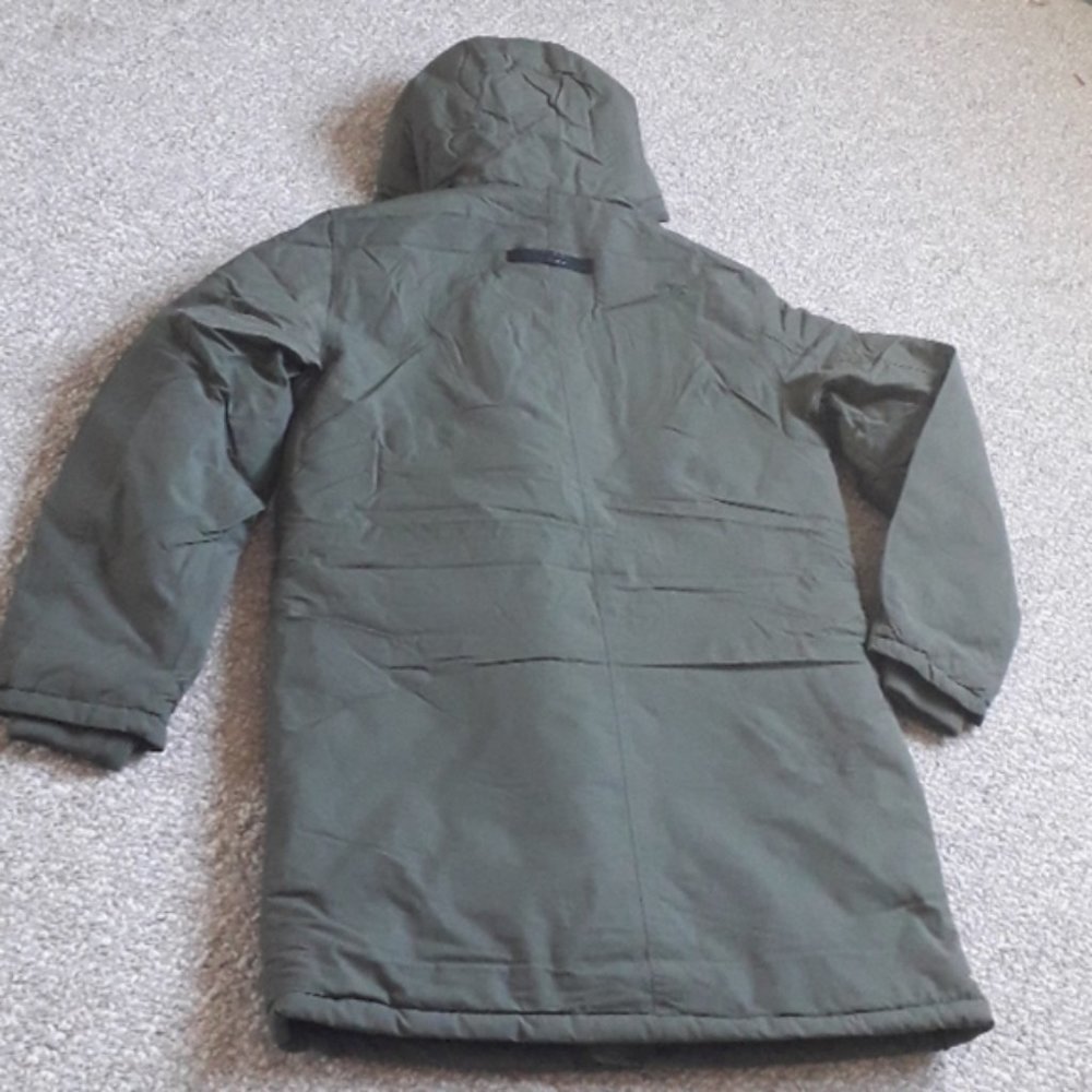 New Men's Fleece-lined Olive-green Winter Parka. - Picture 7 of 12